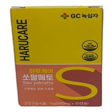 GC녹십자 하루케어 쏘팔메토 500mg, 1개, 30정
