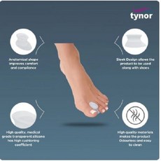 Tynor K-04 Toe Separator Silicon (Pair) Medium, 1세트, 1회분