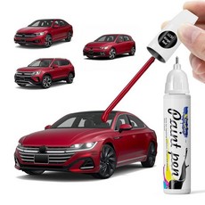 XTryfun LC3J Kings 레드 터치업 페인트 폭스바겐 호환 DIY 자동차 페인트 스크래치 수리 빠르고 쉬운 수리 자동차 스크래치 수리 Jetta/Tiguan/Ta, 킹스 레드 LC3J