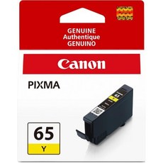 Canon CLI-65 정품 노란색 잉크 탱크 PIXMA PRO-200 및 PRO-200S 프린터와 호환, 1 Count (Pack of 1)