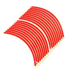 유광 휠스티커 레드 바퀴