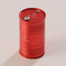 아망디에 차량용 알루미늄 재떨이 휴지통 쓰레기통 냄새차단 소재, 1개, 레드