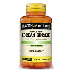 MASON natural 無糖韓國人蔘膠囊, 100顆, 1罐