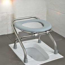 이동식변기 노인 접이식 플라스틱 미니 간이 배변 화장실, 07.업그레이드 높이 30+통