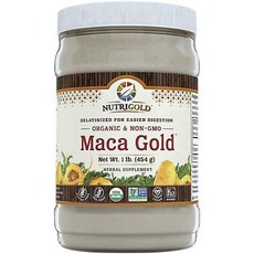 NUTRIGOLD Maca Gold 無麩質素食主義者, 1個, 454克