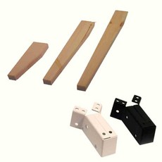 늘눠프 레트로원목다리세트 색선택 길이선택, 4)소(브라켓 흑색)