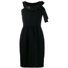 부티크모스키노 체인 장식 크레이프 드레스