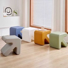 화살표 의자 디자인 체어 카페 로비 실내 인테리어 인스타감성 6 color, 회색