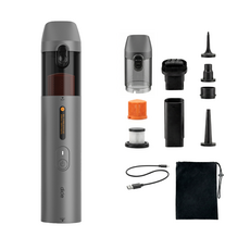 디클 20000pa 차량용 청소기 미니 무선 진공 자동차 에어건 초강력 메탈 에이브 바로 휴대용 핸디 청소기 + 파우치 세트, Aiv-01