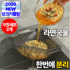 루다온 싱크대 음식물 거름망 코너 삼각 물빠짐 자석 배수 바구니, 1세트, 애쉬그레이 X 가정세트 (2개)