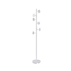 URBAN LiFE 普普風衣帽架 圓形掛勾設計 高28.5cm 寬28.5cm 高175cm, 1個, 日式普普風衣帽架, 米灰砂