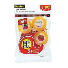 3M 스카치다용도테이프리필18mmx30M 3입+18mmx15M smg*21121Xm, 1개