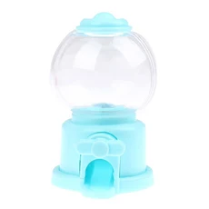 귀여운 달콤한 미니 캔디 기계 버블 선물 어른 장난감 디스펜서 검볼 동전 절약 상자 1 개, 07 light blue