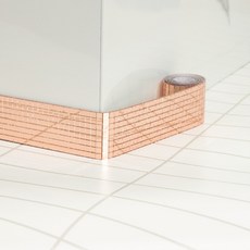 플렉스굽도리 몰딩 시트지 유리 띠벽지 거울 스티커, 5mm X 5mm, 로즈골드(FZ-183)