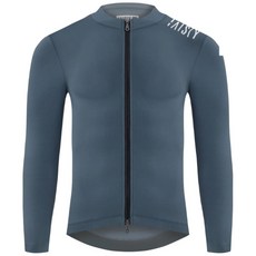 BAISKY百士奇自行車男款雙拉鍊抓絨長車衣 潔淨II 蔚藍