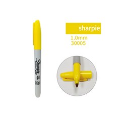 아몬드영 샤피 타투 마커펜 싸인펜 전사펜, 1개, 노란색