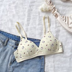 甜美可愛少女內衣 小胸聚攏 學生薄款胸罩 舒適無痕透氣 無鋼圈文胸