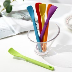 비비드 국산 실리콘 미니 스파출라 알뜰주걱 요리스푼 13컬러, 레드, 1개