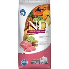 法米納 Farmina N&D Tropical Selection 天然熱帶水果系列 成犬豬肉配方 中大型犬飼料 10kg, 1個, 10kg-FTD5熱帶-成犬豬肉-限宅配