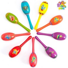 JOYIN 9 Pcs 피에스타 나무 마라카스 디자인 신코 드 마요 파티 추천 멕시코 음악적 재미 카니발 타코 화요일 이벤트 장식 루아우