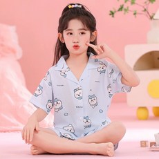 먼작귀 잠옷 키즈잠옷 아동 썸머잠옷 지지미 여름잠옷 반팔 파자마