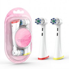 COSWELI 適用Oral-B iO 系列電動牙刷刷頭 輕柔細毛 清潔交叉型, 2個, 護齦敏感型