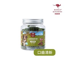 澳洲Kanga Kitchens 袋鼠廚房 三效袋鼠潔牙棒 330g, 1個, 三效袋鼠潔牙(綠)口齒清晰330g