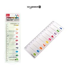 지아오 숫자 인덱스테이프 10색 스티커 인덱스스티커 분류스티커