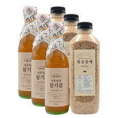 새말기름집 참기름+볶음참깨세트 방앗간 저온압착 참기름 350ml+고소한 볶음참깨500g 통참깨, 3세트