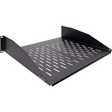 Ne 2U 9 범용 통풍 랙 마운트 서버 캐비닛 선반 4 딥 블랙, 16" (410mm)