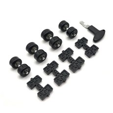 스노우드림 롤러슈즈 액세서리 부품 통용 휠리스 액세서리 가족사진, 1개, 옵션A (블랙 사륜)