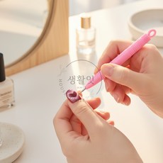 생활잇 네일아트 자석펜 네일재료, 핑크