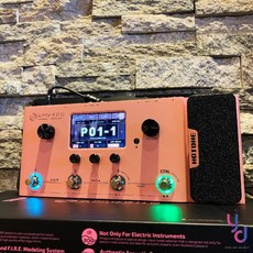 Hotone Ampero 綜合效果器 觸控螢幕 電吉他效果器 支援 IR 錄音介面, 粉紅色限量版本, 1個
