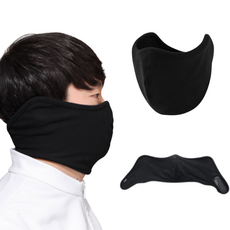 리카타 국산 네로히터 미들 겨울 얼굴 방한마스크 안면 기모 넥워머 목토시, 블랙, 1개