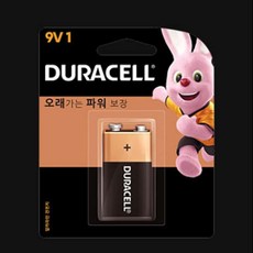 듀라셀 알카라인 9V 건전지, 1개, 1개입