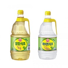 [슈퍼적립] 오뚜기 양조 식초 1.8L 3개+화이트 식초 1.8L 3개 외 3종 (선택1), 다시마식초 1.8L 3개