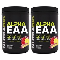 NUTRABIO Alpha EAA蛋白粉 草莓檸檬味, 2罐, 458g