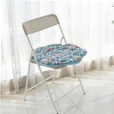 로즈 퀼팅방석 블루 예쁜방석 푹신한방석 바닥방석 59000EA 1EA