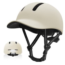 신맥스 Shinmax 산악 자전거 킥보드 인라인 스케이트 안전 보호장비 운동 어반 야구 모자형 초경량 헬멧 라이딩 사이클링 멀티 사이즈 KC인증 안전모, 화이트, 1개