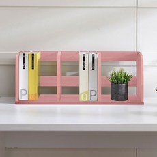 [홈퍼니] 심플 60cm 1단 책꽂이, 핑크옹이