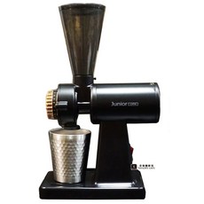 【TDTC 咖啡館】JUNIOR 喬尼亞 JU1409 職人電動磨豆機 (消光黑) - CNC 鍍鈦刀盤, 1個, 消光黑, 咖啡豆槽的最大儲存量為190克，咖啡粉收納罐最大容量為100克