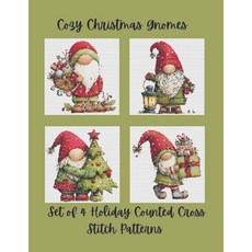 (英文圖書)Cozy Christmas Gnomes: Set of 4 Holiday Counted Cross Stitch Patterns 平裝版, Independently Published, 英文