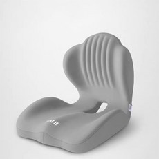 Z.Dreamer 腰頸舒緩坐墊套裝 藍灰/雙粉拼色 護腰美臀 舒適透氣, 紳士灰