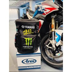 로시46 라이더 백팩 오토바이 여행용 더블숄더백, 빨강 커스텀