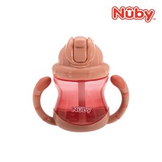 누비 유아용 무당벌레 빨대컵 240ml, 뉴트럴핑크, 1개