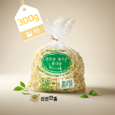 [신선한줌] 일자 콩나물//신선도100% 산지직송 아삭함유지 전골 덮밥 콩나물볶음, 1개, 300g