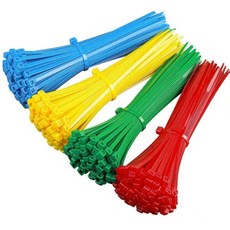 컬러 4색 케이블타이 250mm, 1세트