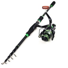 伸縮路亞竿套裝 釣友俱樂部 附贈收納包, 竿 輪,1.8m