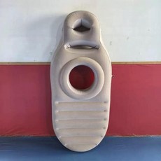 에어매트 엎드리기 요통 허리 요가 튜브 분홍, 카키 임산부용 매트, 1개, 1L