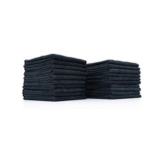 The Rag Company 다목적 극세사 테리 클리닝 타월 상업용 등급 높은 흡수성 보풀 없음 얼룩 방지 주방 욕실 사무실 300gsm 40.6 x 40.6, 10in x 10in, 1개, 미드나잇